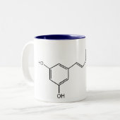 Resveratrolのブルーベリーのマグ ツートーンマグカップ (正面左)