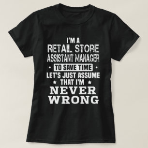 Retail Store Assistantマネージャー Tシャツ