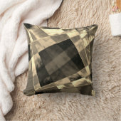 Retângulos inclinados em tons madeira ou bege. クッション (ブランケット)