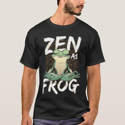RETF瞑想ヨガゼンをカエルとして Tシャツ (正面)