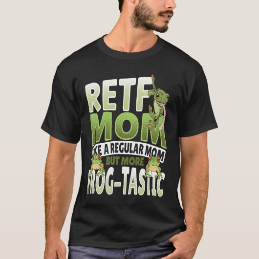 RETF Mom Red Eyed Tree Frog Mama Tシャツ (正面)