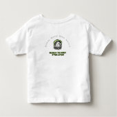 Rethink Reduce Reuse Recycle Save Earth トドラーTシャツ (裏面)