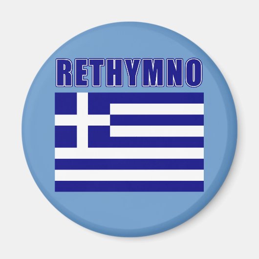 RETHYMNOギリシャTシャツ、ギフト マグネット (正面)