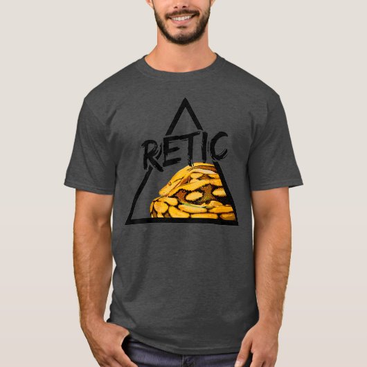 Retic Reticulated Python Snake Keeper Tシャツ (正面)