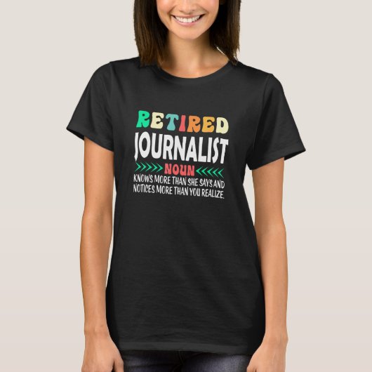 Retiered Journalist Tシャツ (正面)