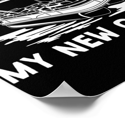 Retired 2022 - My New Office, Funny Ntoon Boating  ポスター (角)