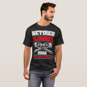 Retired 2022 Not My Problem Pipefitting Plumbing Tシャツ (正面フル)