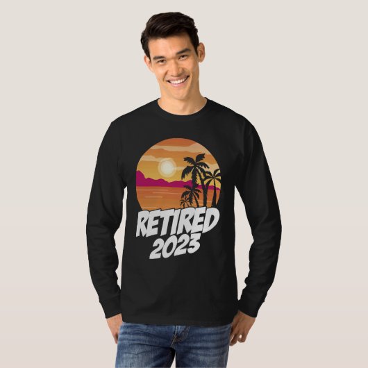 Retired 2023 Graphic Retirement Retired Retiree Pe Tシャツ (正面フル)