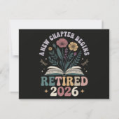 Retired 2026 A New Chapter Begins 招待状 (裏面)