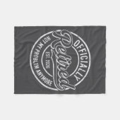 Retired 2026 Funny Retirement For Men Women Humor  フリースブランケット (正面(横))