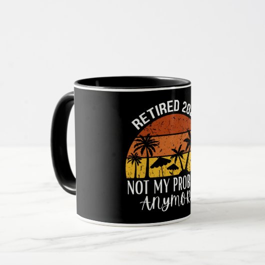 Retired 2026 Not My Problem Anymore マグカップ (正面左)
