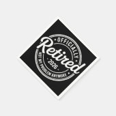 Retired 2026 Not My Problem Anymore Retirement スタンダードカクテルナプキン (角)