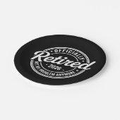 Retired 2026 Not My Problem Anymore Retirement ペーパープレート (アングル)