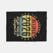 Retired 2026 Not My Problem Anymore Retirement Men フリースブランケット (正面(横))