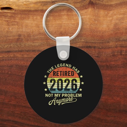 Retired 2026 Retirement 2026  キーホルダー (正面)