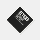 Retired Adjective Definition Not My Problem Anymor スタンダードカクテルナプキン (角)