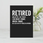 Retired Adjective Definition Not My Problem Anymor 招待状 (スタンド正面)