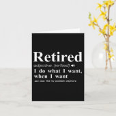 Retired Adjective I Do What I Want When I Want  カード (黄色い花)