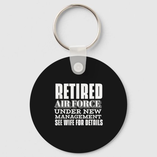 Retired Air Force Under New Management Retirement  キーホルダー (正面)