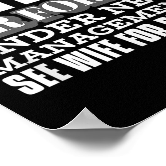 Retired Air Force Under New Management Retirement  ポスター (角)