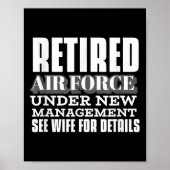 Retired Air Force Under New Management Retirement  ポスター (正面)