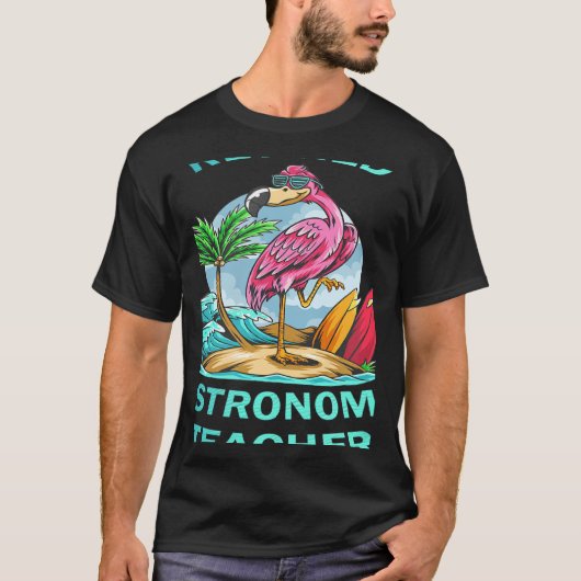 Retired Astronomy Teacher Flamingo Tシャツ (正面)