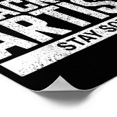 Retired Blackout Artist Stay Sober Funny Quote  ポスター (角)