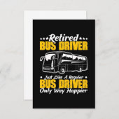 Retired Bus Driver 出欠カード (正面/裏面)