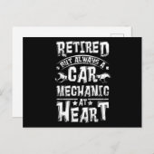 Retired Car Mechanic ポストカード (正面/裏面)