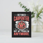 Retired Carpenter Dad Craftsman Husband ポストカード (スタンド正面)
