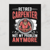 Retired Carpenter Dad Craftsman Husband ポストカード (正面)