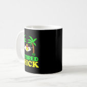 Retired Chick Humor Funny Retirement Party Gift Ne コーヒーマグカップ (正面左)