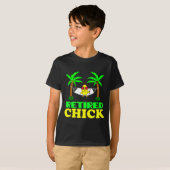 Retired Chick Humor Funny Retirement Party Gift Ne Tシャツ (正面フル)