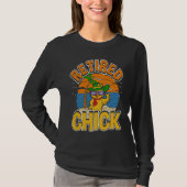 Retired Chick Retirement & Chick Sunglasses Retir Tシャツ (正面)
