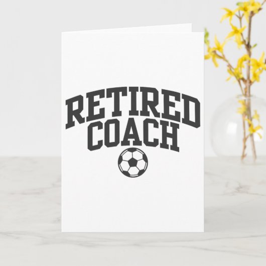 Retired Coach Soccer Team Mentor _1  カード (黄色い花)