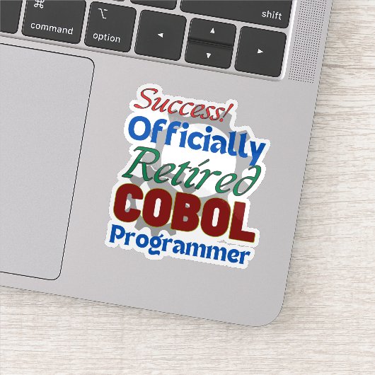 Retired COBOL Programmer Compiling Joy! Sticker シール (詳細)