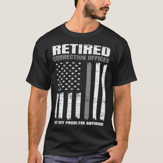 Retired Correction Officer Retirement US American Tシャツ (正面)
