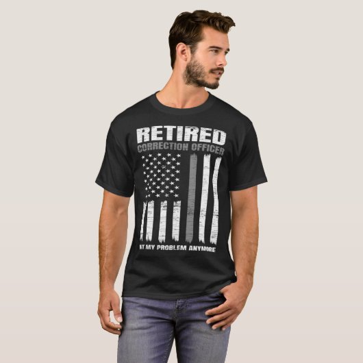 Retired Correction Officer Retirement US American  Tシャツ (正面フル)