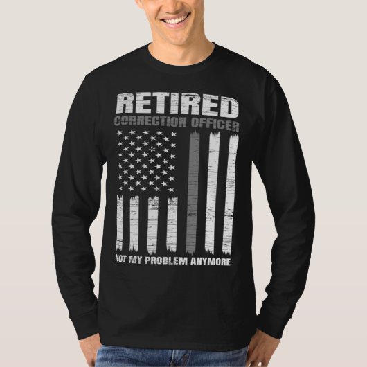 Retired Correction Officer Retirement US American  Tシャツ (正面)