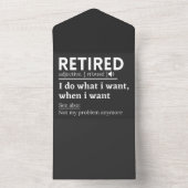 retired definition, funny retirement, retired オールインワン招待状 (内側)