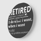retired definition, funny retirement, retired ラージ壁時計 (傾斜)