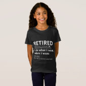 retired definition, funny retirement, retired tシャツ (正面フル)