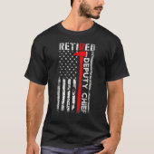 Retired Deputy Fire Chief Fireman Retirement UAS f Tシャツ (正面)