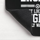 Retired Engineer Engineering Funny Saying Retireme マウスパッド (コーナー)