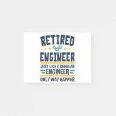Retired Engineer Engineering Retirement Happier ポストイット (正面)