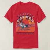Retired Farmer Funny Vintage Retirement  Tシャツ (デザイン正面)