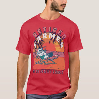 Retired Farmer Funny Vintage Retirement  Tシャツ
