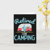 Retired Gone Camping Quote For Your Retirement  カード (黄色い花)