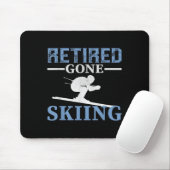 Retired Gone Skiing  マウスパッド (マウス)