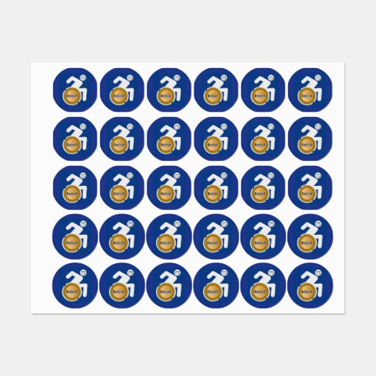 Retired Handicapped ラベル (シート)